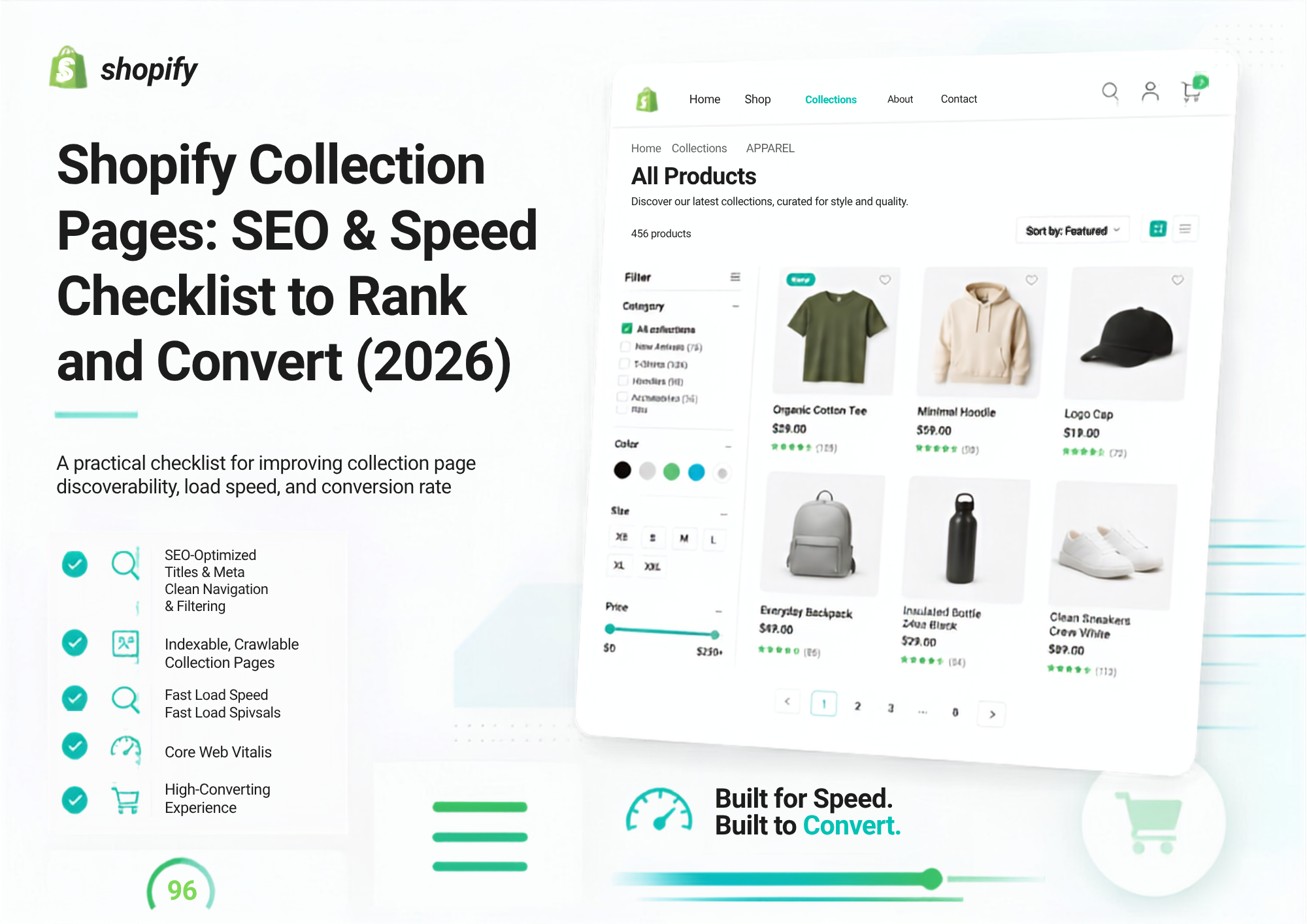 Shopify collection pages: SEO & speed checklist (2026)